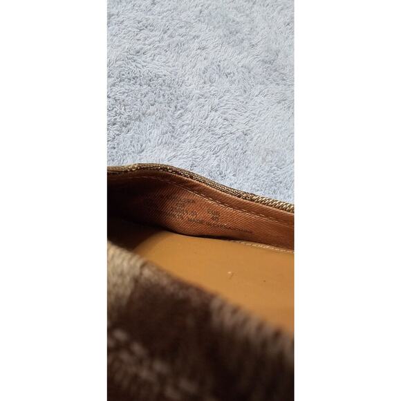 COACH Women's Signature Brown Jacquard Chelsea Slip-On Ballet Flat Sz 10 - Picture 7 of 7